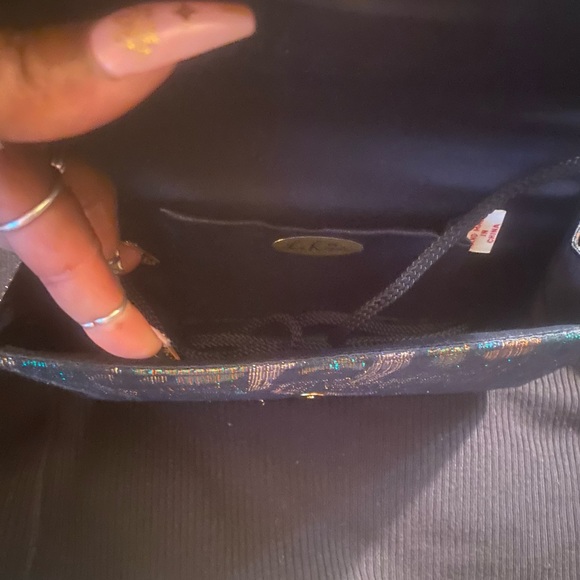 Vintage La Regale metallic abstract pattern evening bag - Picture 8 of 12